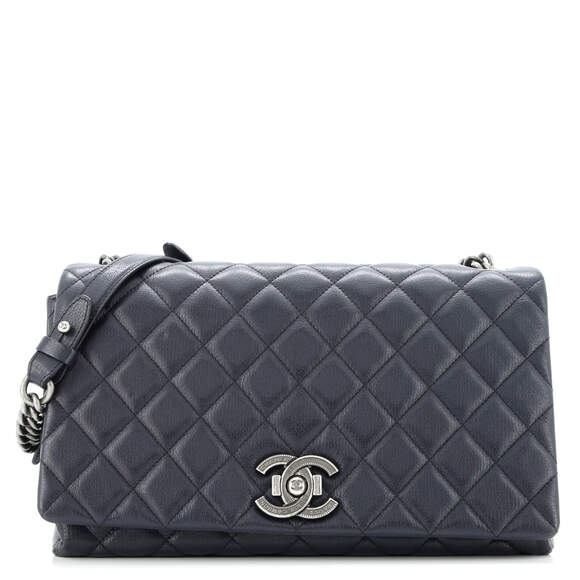 Chanel City Rock Flap Bag Quilted #179128C30B - Picture 1 of 9